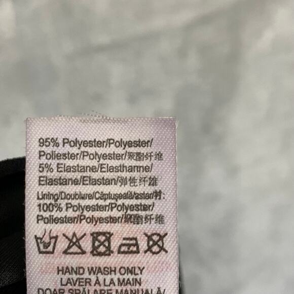 MISSGUIDED Solid Black Strappy Frill Detail Sleeveless Bodycon Mini Dress SZ 4 - Picture 10 of 11